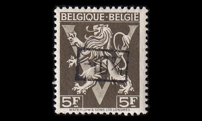 Belgia 747_II ** Vaakuna 5 Fr -10% (1946)