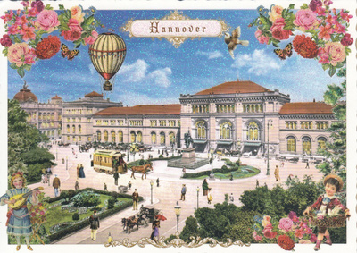 Hannover rautatieasema (Tausendschön-kortti)