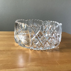 Kristallikulho / malja, Kehrä kuvio ( halkaisija 18 cm ) - pikkukuva 3
