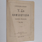 Laulujen sanat Y. L:n konsertissa yliopiston juhlasalissa... - pikkukuva 1