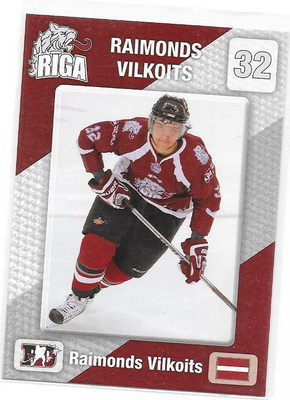 2010-11 HK Riga #4 Raimonds Vilkoits ex- Jokipojat