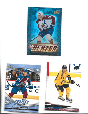 3 x NATHAN MACKINNON - 1 erkkari=ON A HEATER # OH-5