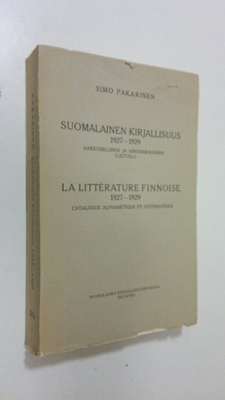 Simo Pakarinen : Suomalaisen Kirjallisuuden Seuran toimit...