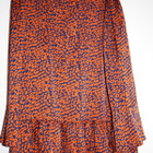 Tunika 46 XL oranssi sininen paitapuku mekko satiini - pikkukuva 2