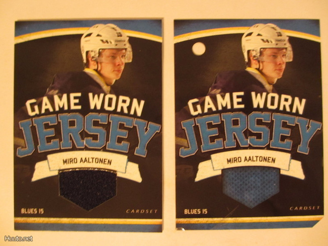 Cardset 2013-14 Miro Aaltonen Game Worn Jersey Blues