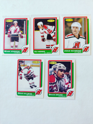 86-87 Opc - New Jersey Devils 5kpl