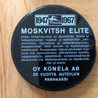 Moskvitsh Elite 1967 lasinalunen metallinen Vintage Mosse - pikkukuva 2