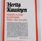 Hertta Kuusinen : Vuodenaikain myrskyt : kirjeitä, runoja... - pikkukuva 2