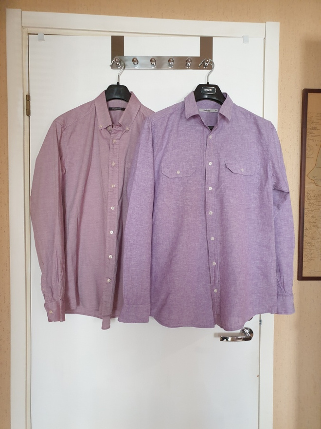 Kaksi Dressmannin kauluspaita L(41/42)