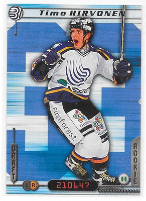 2000-01 CardSet #11 Timo Hirvonen Espoon Blues
