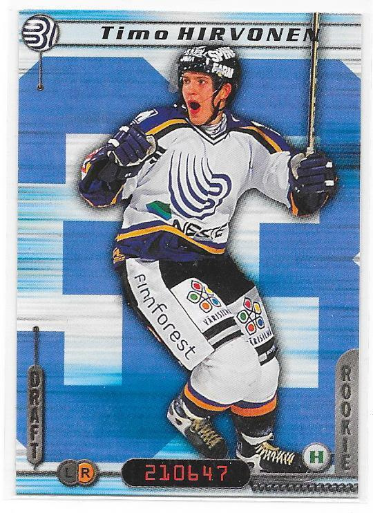 2000-01 CardSet #11 Timo Hirvonen Espoon Blues