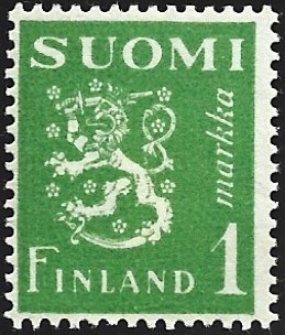 1942 M-30 L 1 mk vaaleankellanvihreä ** Lape 262 a LSP Lm2