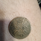 2 ÖRE  KUPARI KOLIKKO  VUODELTA 1747 FREDRIK 1 HALLITUSKAU - pikkukuva 1