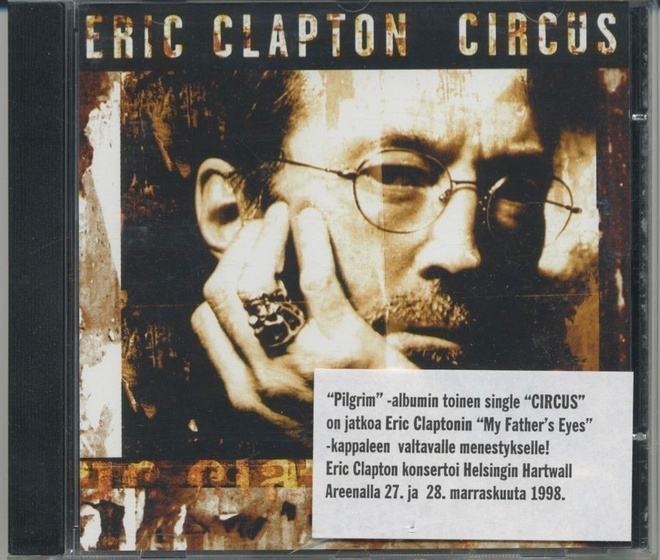 ERIC CLAPTON: Circus – MINT US Promo CDS 1998 + suomitarra