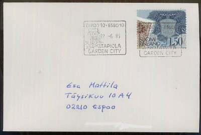 1985 setelivihon merkki kirje