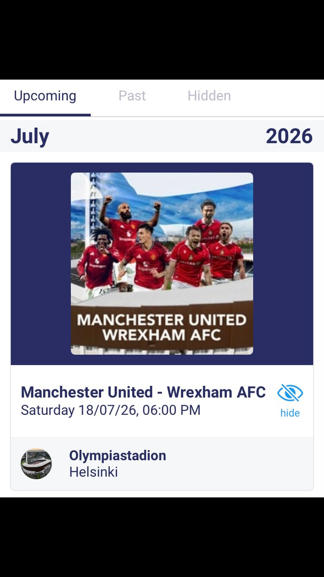 2 lippua Manchester United - Wrexham AFC otteluun 18.7. HKI