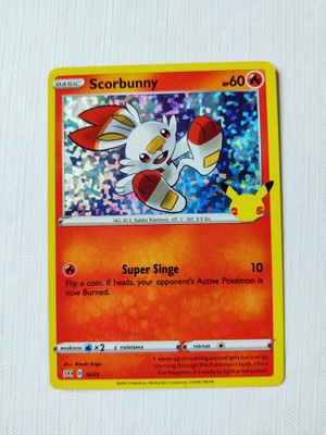 McDonalds 2021 Pokemon 25th Anniversary Holo - Scorbunny