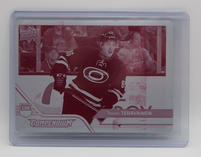 2016-17 Compendium Printing plate Teuvo Teräväinen