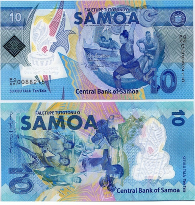 SAMOA 10 TALA COMM. 2019 P-New UNC (K15-S67)