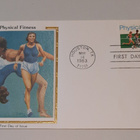 USA FDC Physical Fitness Colorano "Silk" - pikkukuva 1