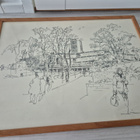 Taulu / tussityö /piirros - vuodelta 1977 by Henrik Tikkanen - pikkukuva 5