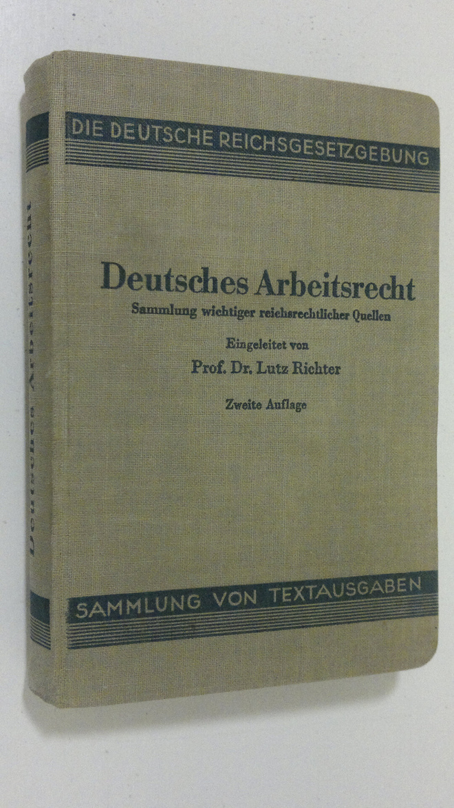 Lutz Richter : Deutsches Arbeitsrecht : sammlung wichtige...