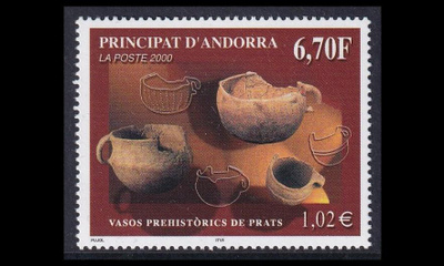 Andorra Fr 559 ** Esihistoriallinen keramiikka (2000)