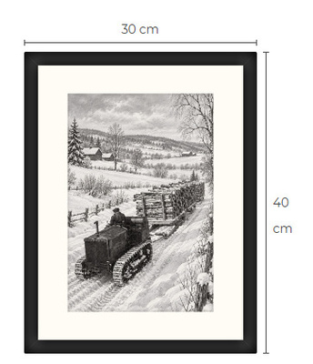 Uusi Caterpillar art print kehystetty 30 cm x 40 cm