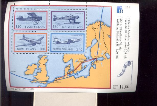 ååpm . FINLANDIA . 1988 . Postituore arkki ** .