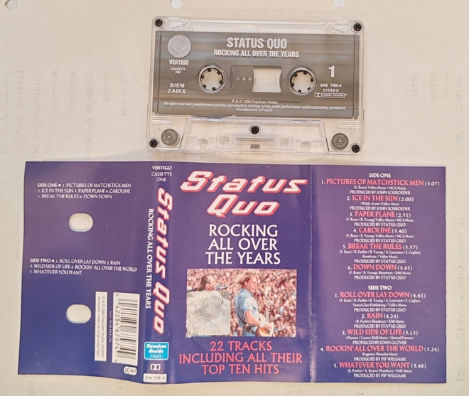 Status Quo Rocking All Over The Years c-kasetti