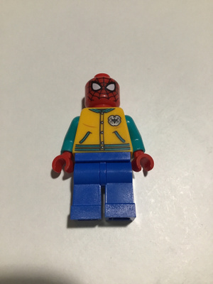 Lego minifiguuri - Spider-Man - Bright Light Orange Letter J
