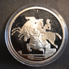 Kreikka 10€ Unssi puhdasta hopeaa "ratsastus" 2004 - pikkukuva 1