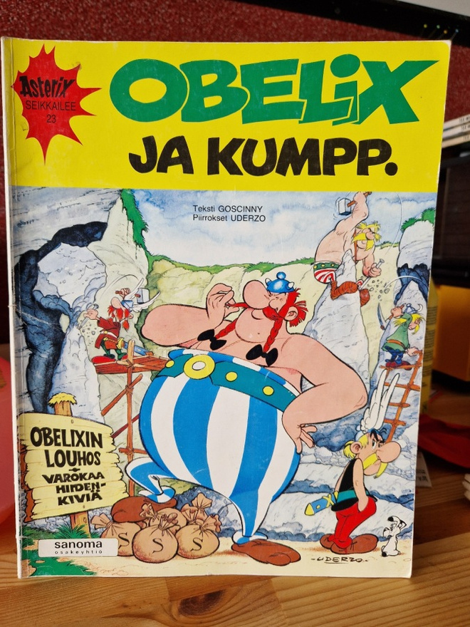 Asterix 23 Obelix ja kumppanit ensimmäinen painos