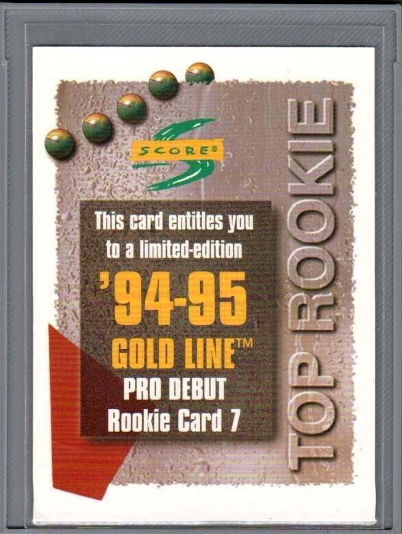 1994-95 Score - Redemption Card - 0,20 € / kpl