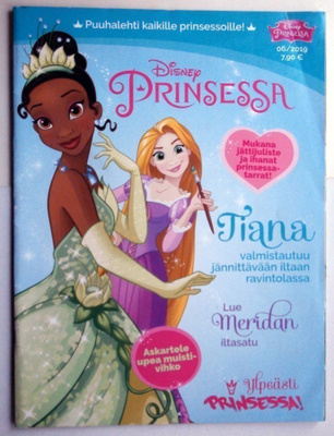 Prinsessa lehti 6/2019-Jättijuliste ja tarrat 22 kpl mukana