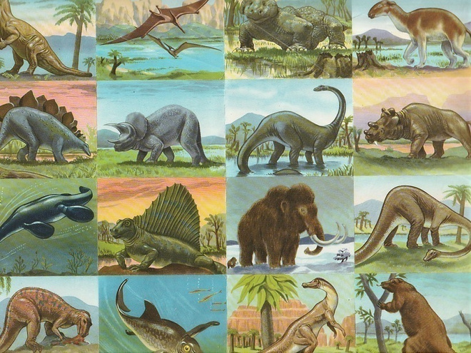 * MLP 1242, upeat dinosaurukset tupla-arkki, 32,5x24cm*