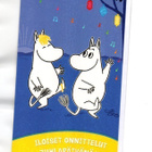 °°ILOISET ONNITTELUT...°° 2-osainen KORTTI / (Muumi) uusi - pikkukuva 1
