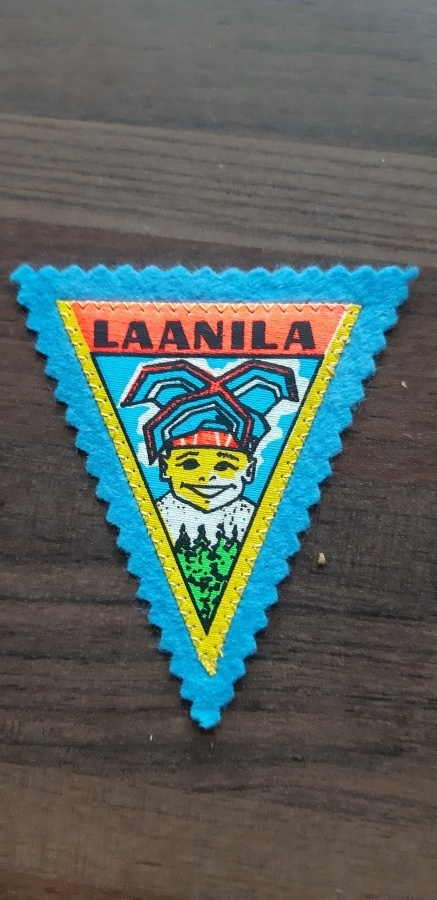 Laanila vintage kangasmerkki harvinainen