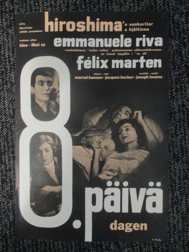 8. päivä (Hanoun, 1959) - vanha elokuvajuliste