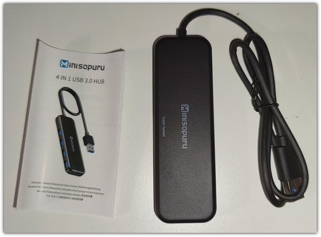 Uusi 4-porttinen USB-keskitin / 4-in-1 USB 3.0 -hubi #29498