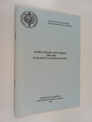 Publications and theses 1980-1986