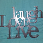 Laugh Love Live koristeteksti seinälle - pikkukuva 2