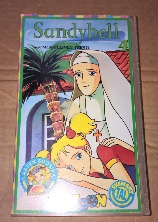 SANDYBELL 4 VHS  PIIRRETTY CARTOON OMAXI 1034