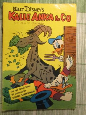 KALLE ANKA & CO 10/1961 SARJAKUVALEHTI WALT DISNEY`S