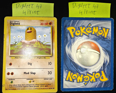 Pokémon Diglett 4 print