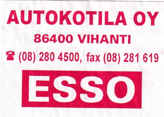 Vihanti, Autokotila Oy . ESSO   s7/1