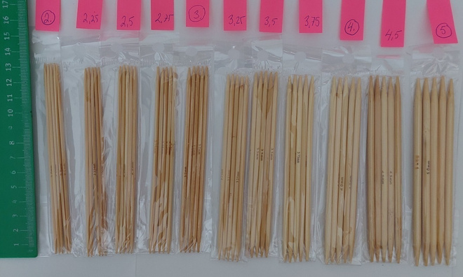 BAMBU SUKKAPUIKOT 2 mm - 5 mm pituus 13 cm (5 kpl pussi )
