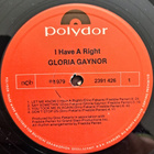 GLORIA GAYNOR : I HAVE A RIGHT  LP - pikkukuva 3