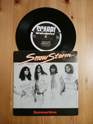 Snow Storm – Summertime 7" 1983 Pop Rock + Nimmarit