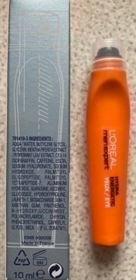 L'OREAL HYDRA ENERGETIC ICE COOL EYE ROLL-ON, 10 ML
